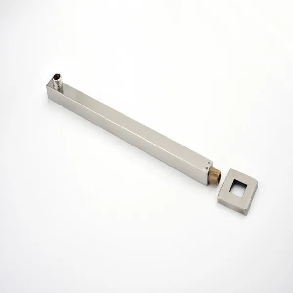 Shower Arm With Flange 1/2 NPT Tapered Threads Rain Shower Head Arm Wall - Image 2