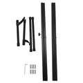 Dual tube X Shape Keyboard Stand + Adjustable Folding Piano Bench Stool Seat Black