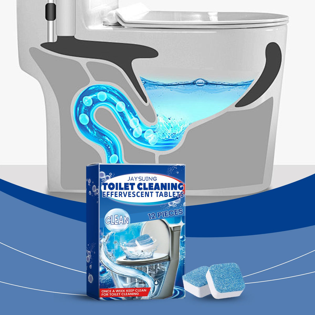jaysuing toilet bowl cleaning tablets in use lifestyle