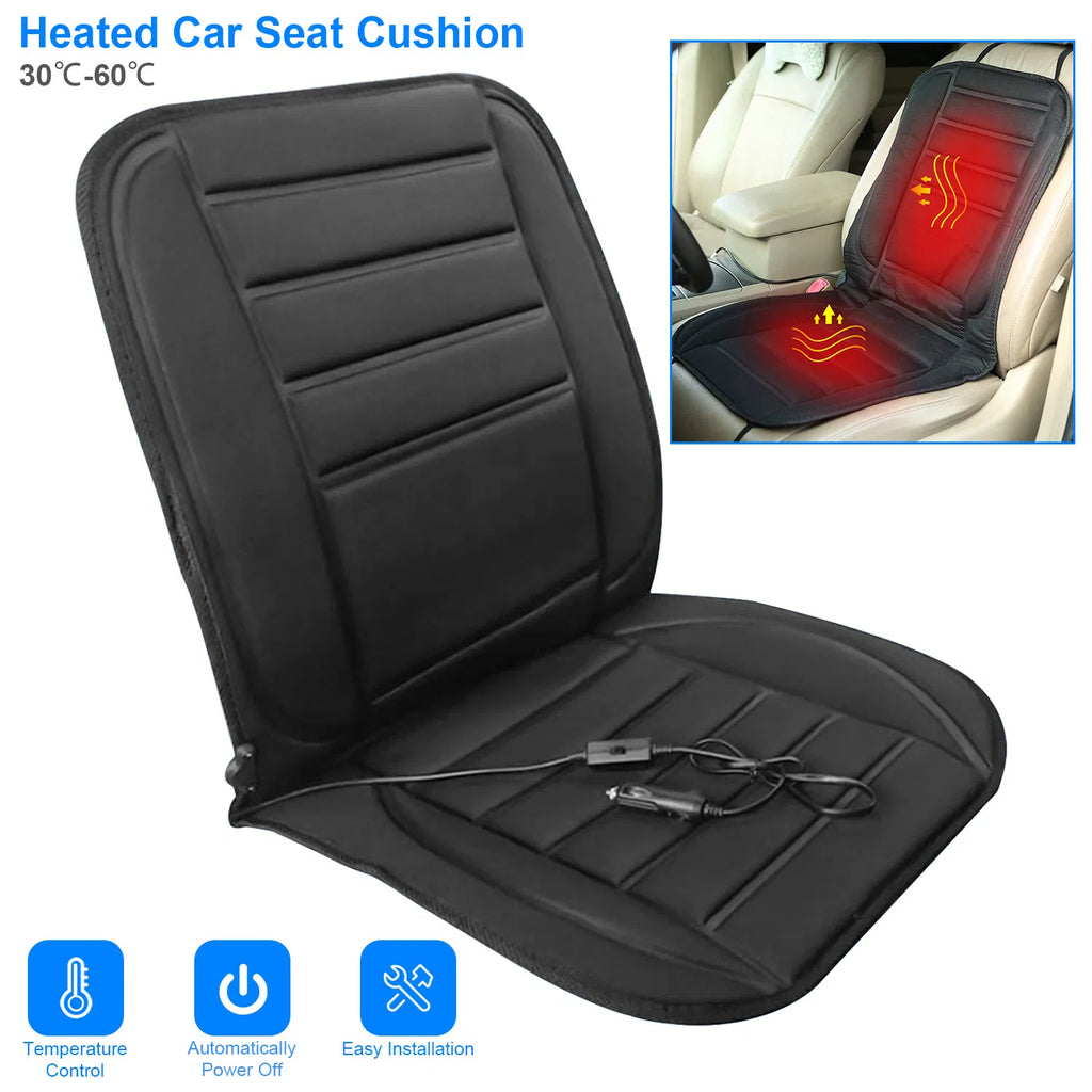 Heated Car Seat Cushion 12V Auto Seat Cover Warmer with Adjustable Temperature - Image 3