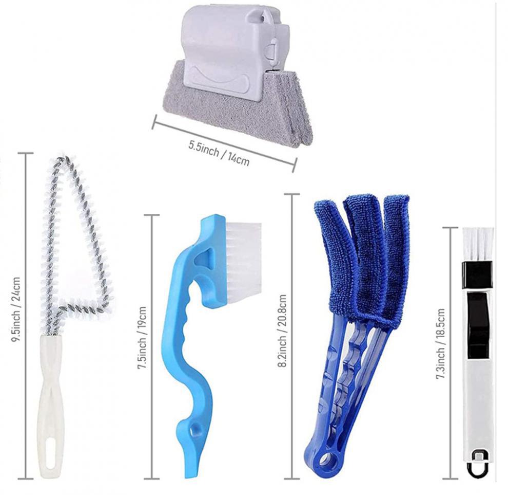 8-piece hand held gap cleaning packaging and components