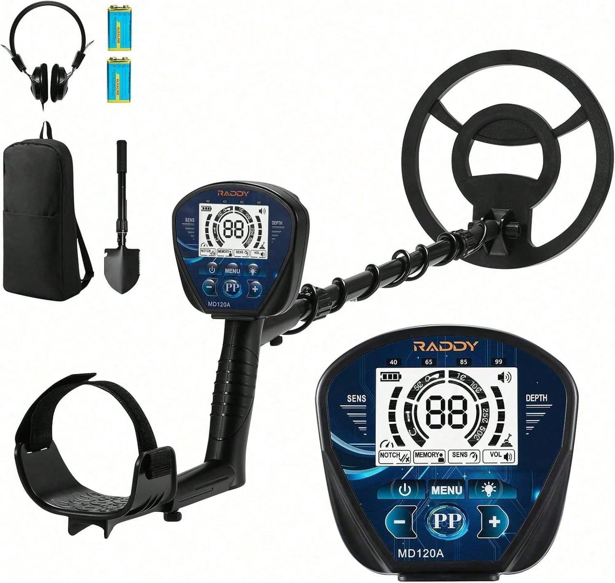 High Precision Professional Adult Metal Detector 4 Modes 10 Inch IPX7 - Image 3