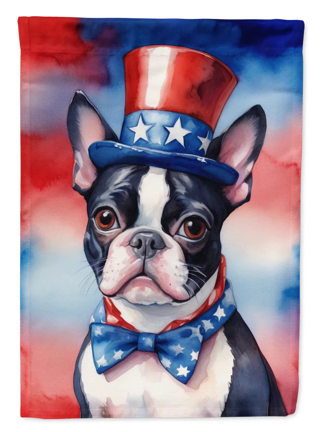 Boston Terrier Patriotic American Garden Flag Mailbox Flag Decorative Yard Flag - Image 2
