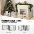 24" Dog Playpen Indoor Outdoor Portable Foldable 8 Panels Pet Playpen with
