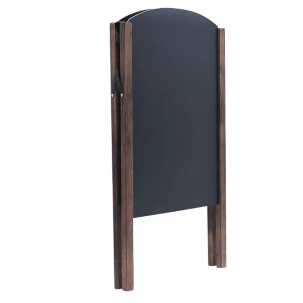 25.6" x 2.4" x 40.0" Billboard Wood A Frame Sidewalk Signage Chalkboard - Image 4
