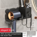 wall mounted hair dryer storage detail and structure