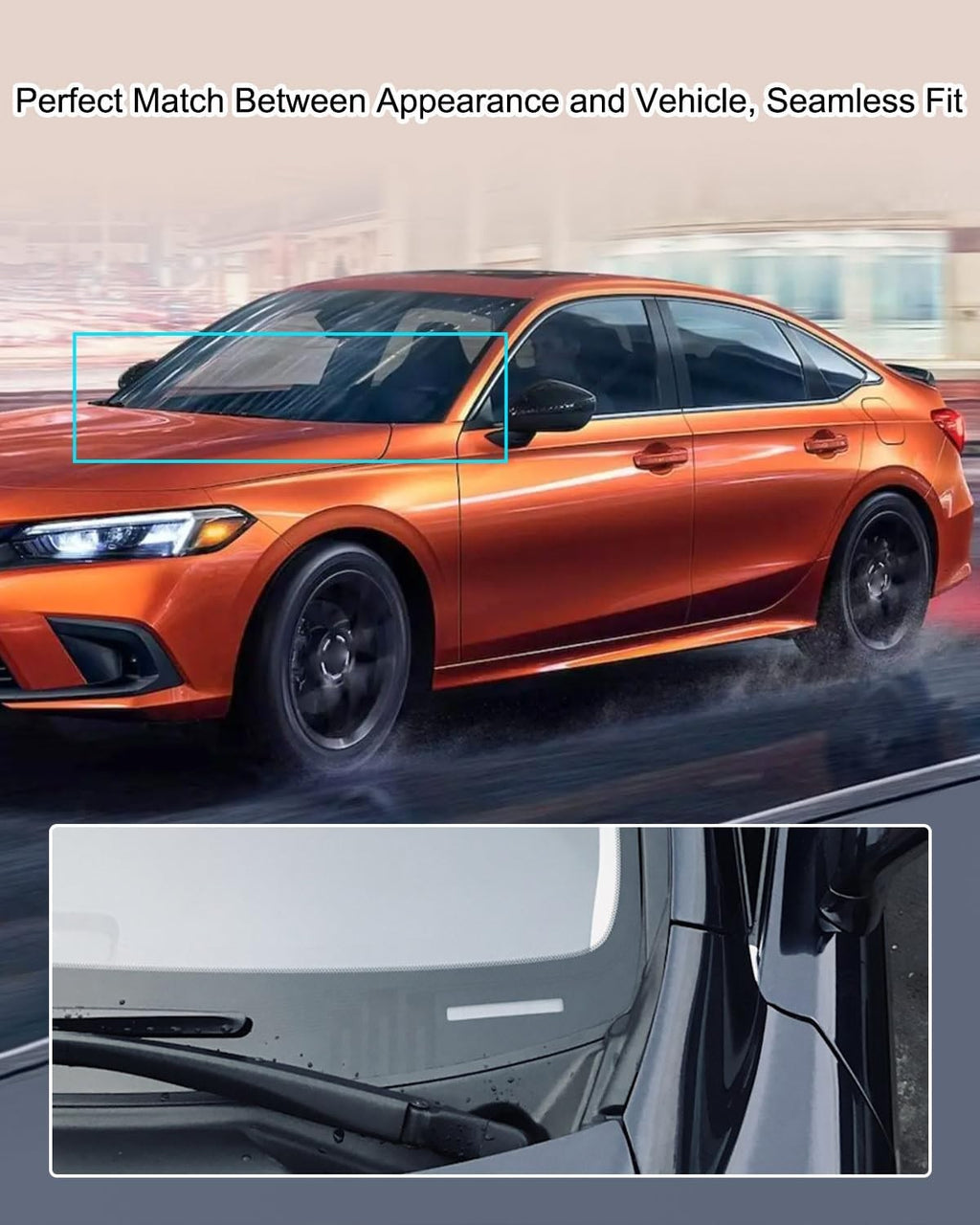 2X For H Onda Civic 2016 2021 Car Front Cowl Windshield Wiper Trim 74270 TEA T00 - Image 5