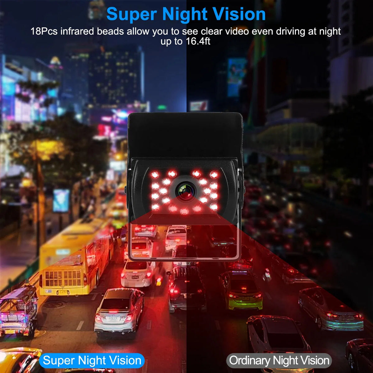 7In Screen Backup Camera System Vehicle Rear View Monitor Kit IP67 Waterproof - Image 2