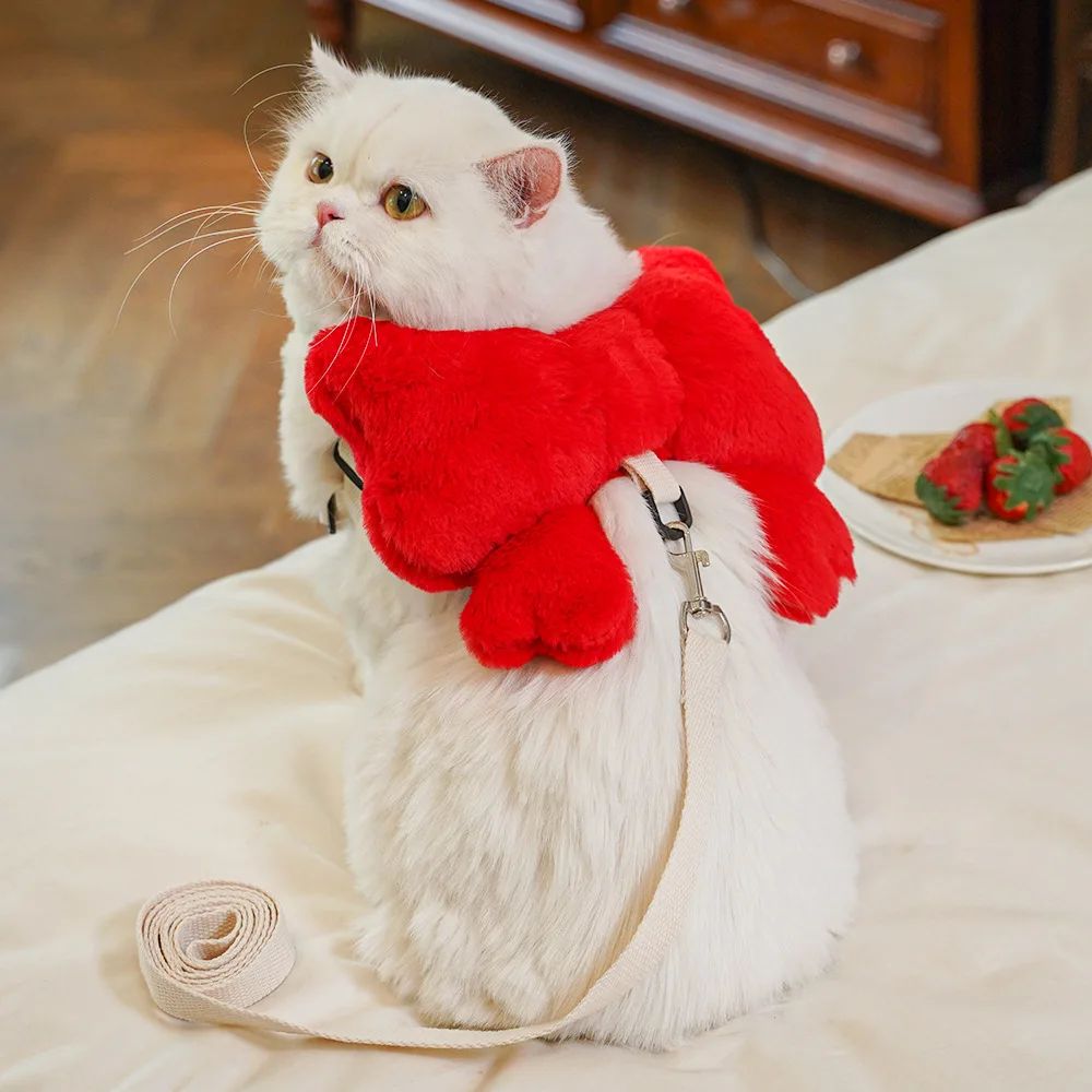 Pet Bow Chest Strap Traction Rope Walking Dog Rope Dog And Cat Going Out Cute - Image 3