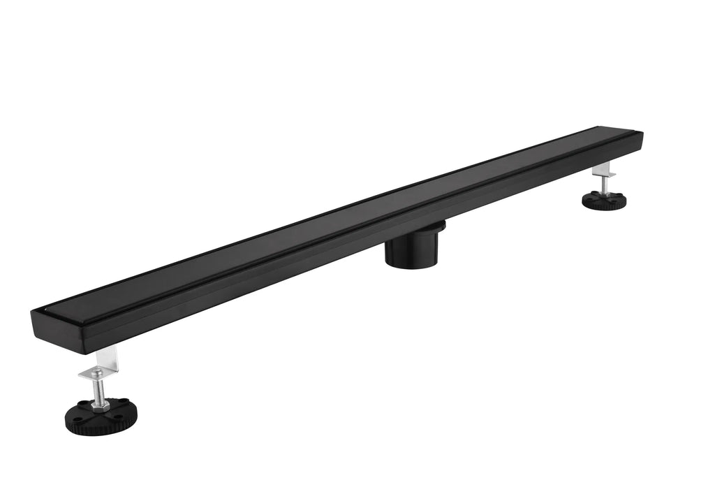 32 Inch Linear Shower Drain with 2 in 1 Flat & Tile Add Removable Cover 304