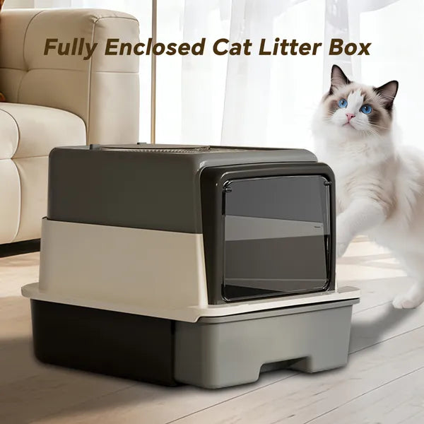 2026 Top Rated Cat Litter Box Pull Out Drawer No Scoop Needed Fits Modern - Image 4