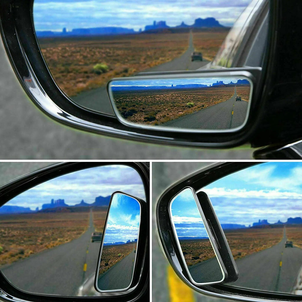 2x 360° Stick On Rear View Auxiliary Blind Spot Mirror Wide Angle Car Truck SUV - Image 2