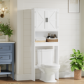 Over The Toilet Storage Cabinet With Adjustable Shelf Bathroom Space Saver - Main View