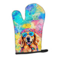 Golden Retriever Hippie Dawg Oven Mitt Heat Resistant Thick Oven Mitt for Hot