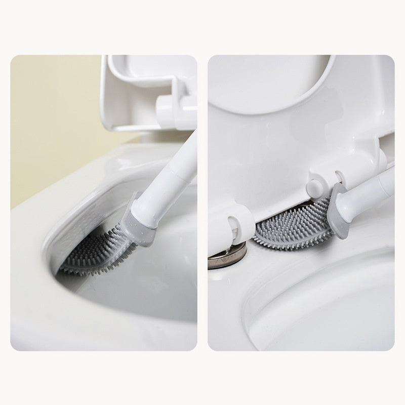 silicone toilet brush wall mounted dimensions and features