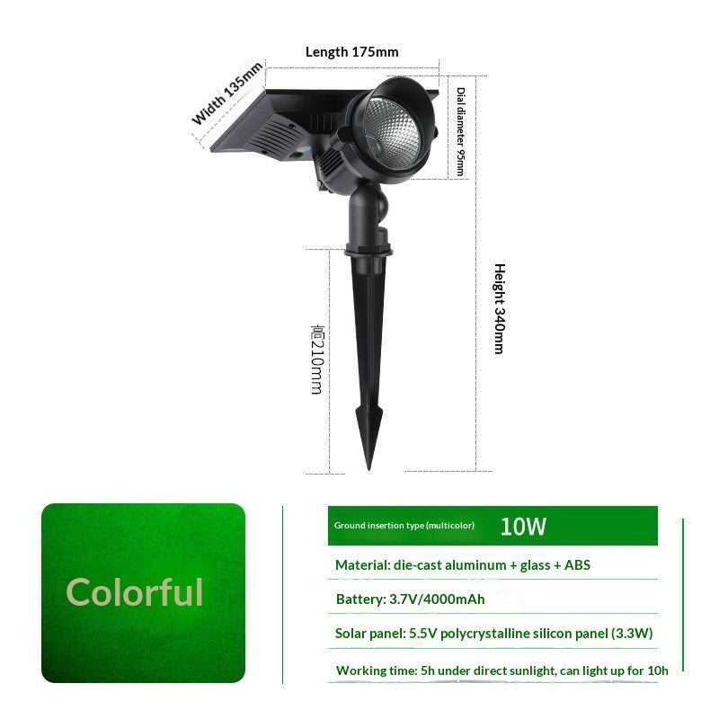 ultra bright outdoor solar powered product angle 10