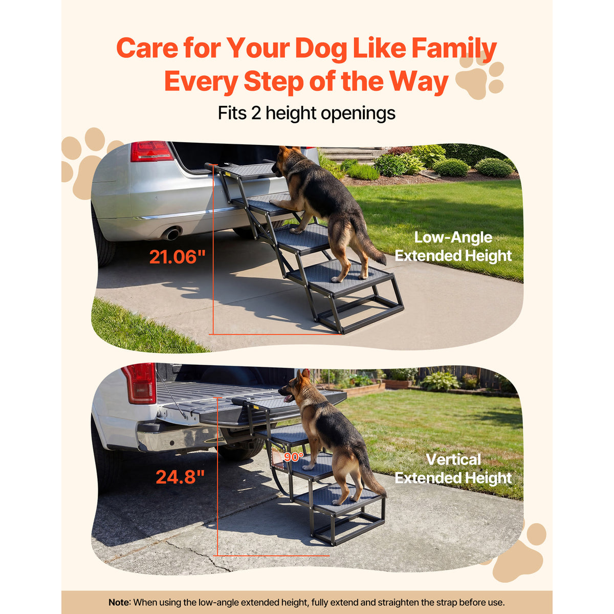 dog stairs for car steps in use lifestyle