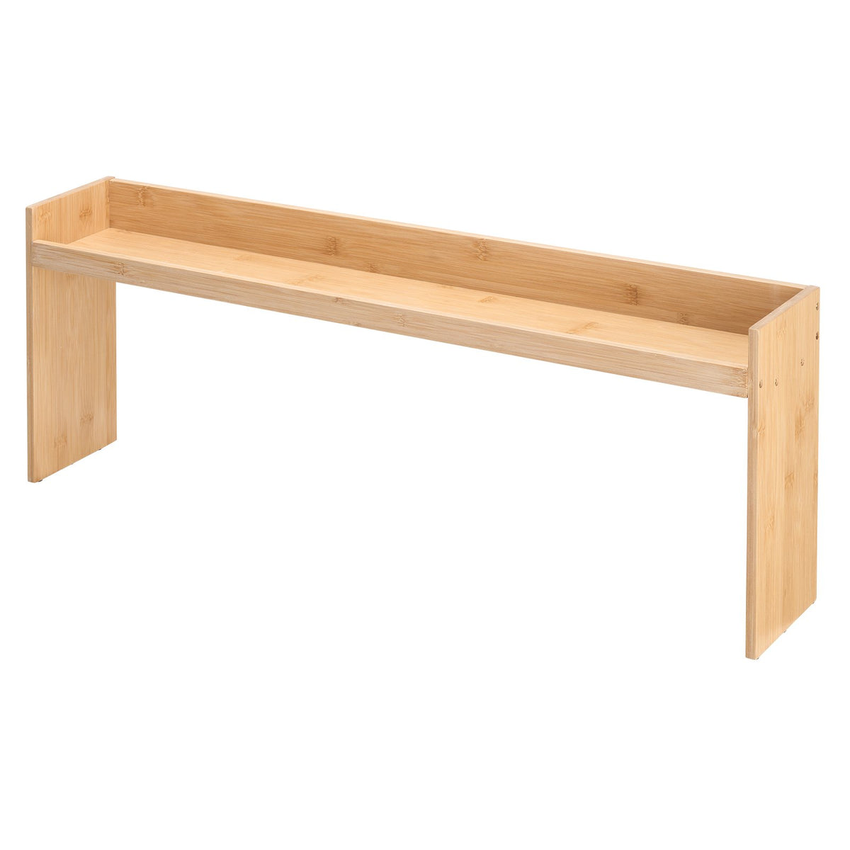 Over The Stove Spice Shelf Rack Kitchen Organizer 32 6x13in Bamboo Hooks - Main View