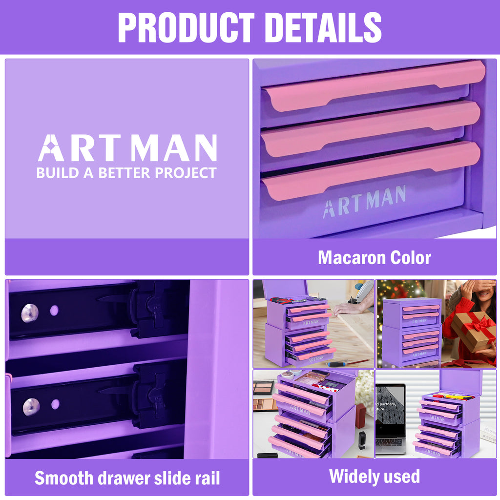 Drawer style Desktop Storage Box Office Workstation Organizing Magic Tool - Image 3