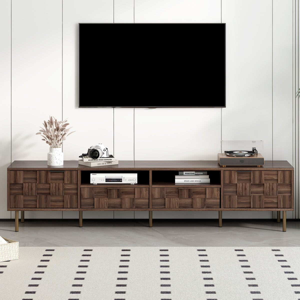 Mid-Century TV Stand for TVs up to 85 Inches