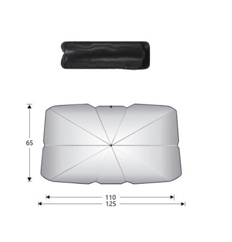 foldable car windshield sunshade uv detail and structure