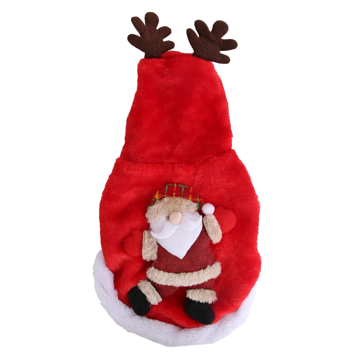 Pet Christmas Clothes Santa Claus Reindeer Antlers Costume Winter Outfit New - Image 4