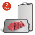 2 Piece 2pcs Double Sided Cutting Board Stainless Steel PP Chopping Lightweight
