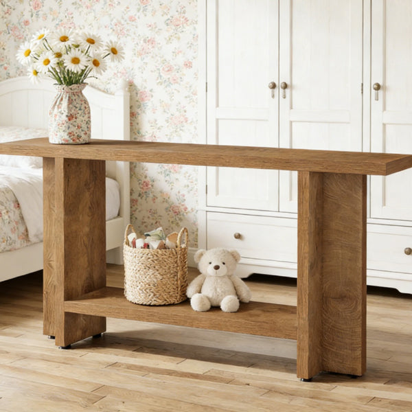 Metal Leg Entryway Console Table