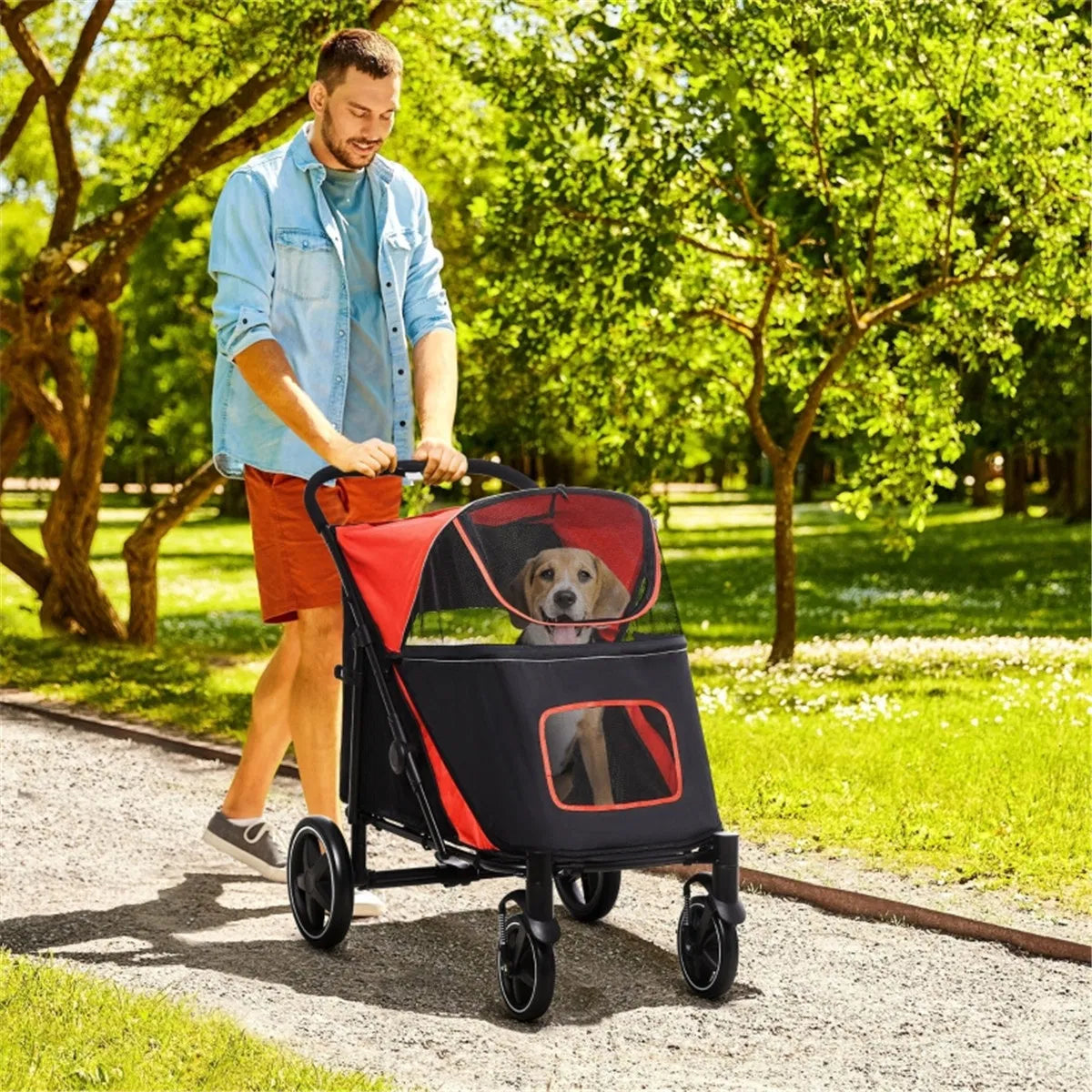 Dog Stroller /small animal cage/Pet cages ( Amazon Shipping)(Prohibited by WalMart) - Image 4