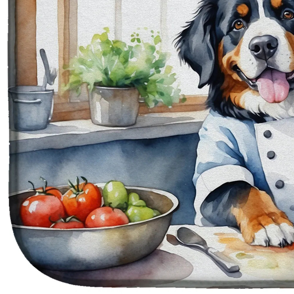 Bernese Mountain Dog The Chef Dish Drying Mat Absorbent Pad For Kitchen - Image 5