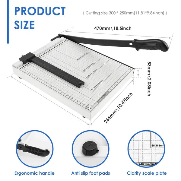 Safe Paper Cutter Slid Proof Paper Trimmer Versatile Paper Cutter Stable Paper - Image 2