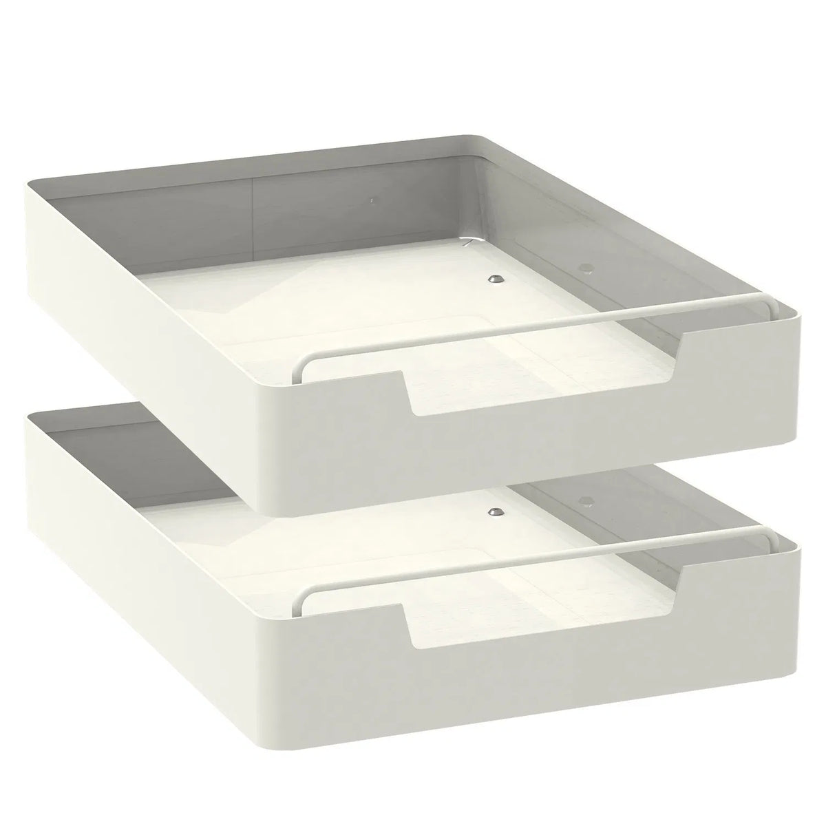 2Pcs Pull Out Cabinet Organizers Sliding Shelf Spice Rack Carbon Steel Roll Out - Image 3