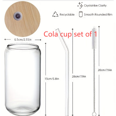 Glass Cup With Straw - Image 5