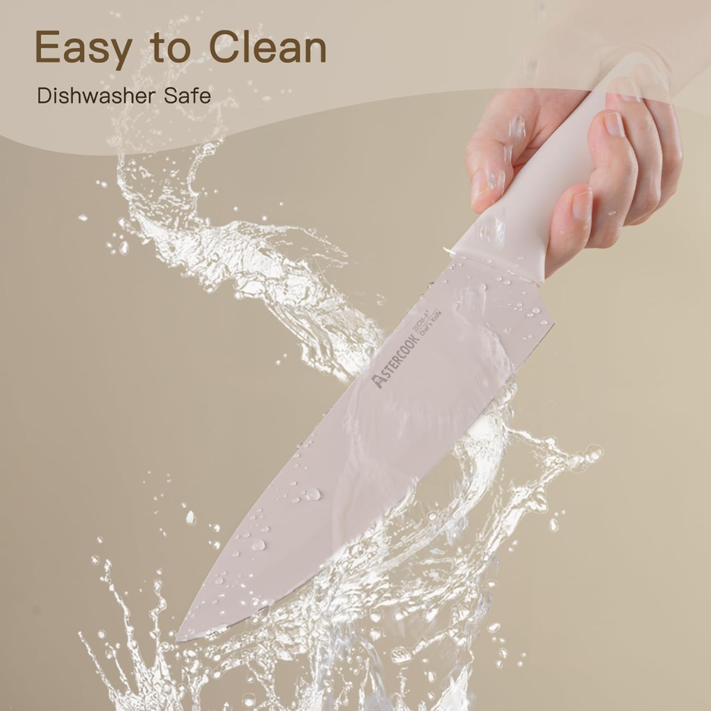 13 Pieces Kitchen Knives Set With Healthy Anti Rust Coating Dishwasher Safe - Image 5