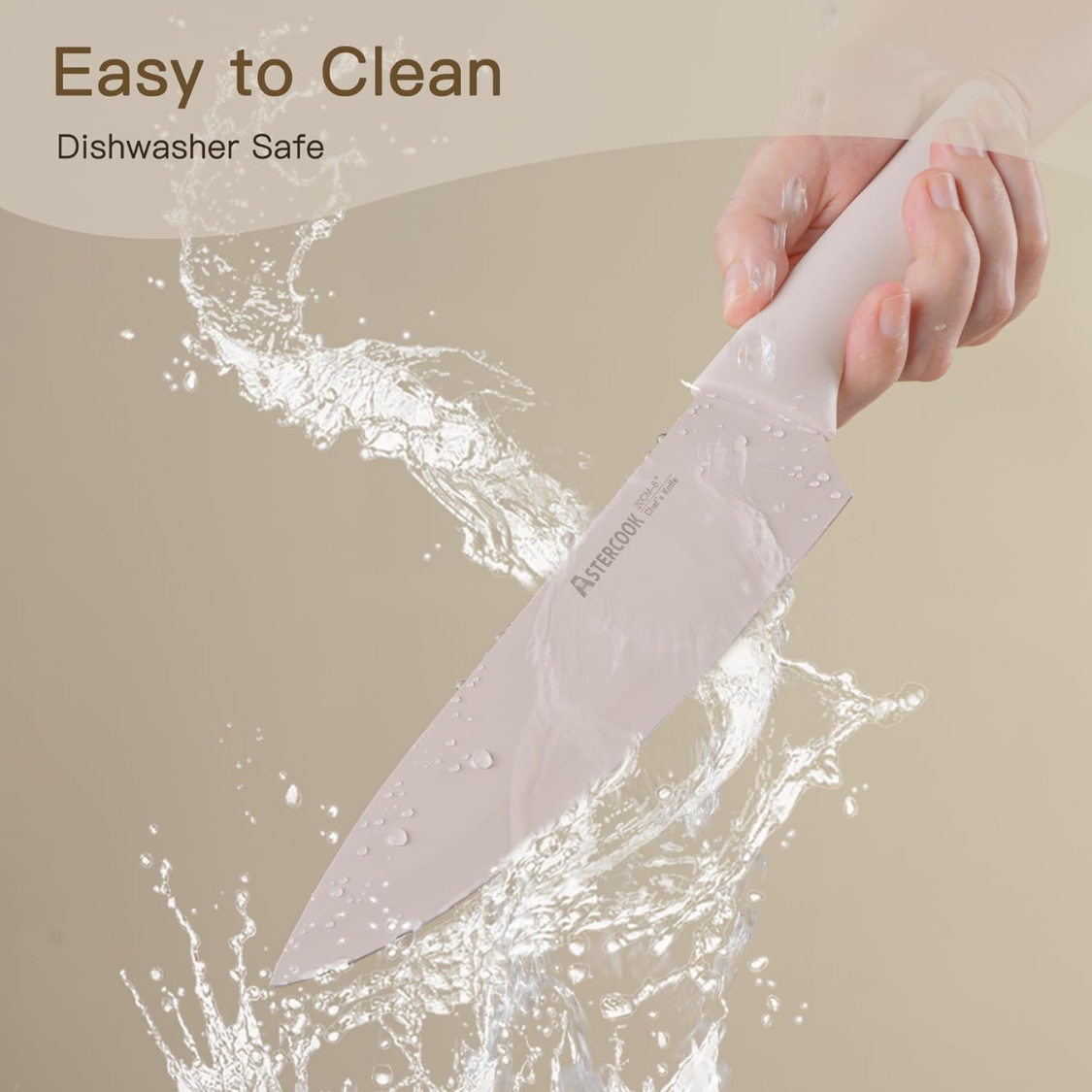 13 Pieces Kitchen Knives Set With Healthy Anti Rust Coating Dishwasher Safe - Image 5