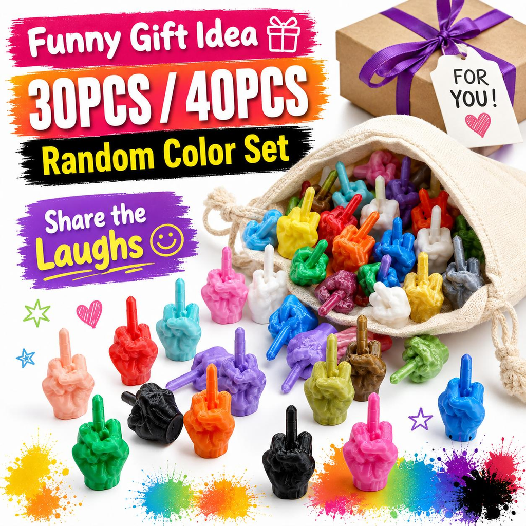 30pcs 40pcs Mini Hand Gesture Figurines Random Color 3D Printed Funny Desk