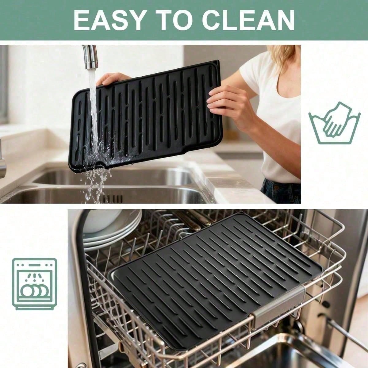 large silicone dish drying mat