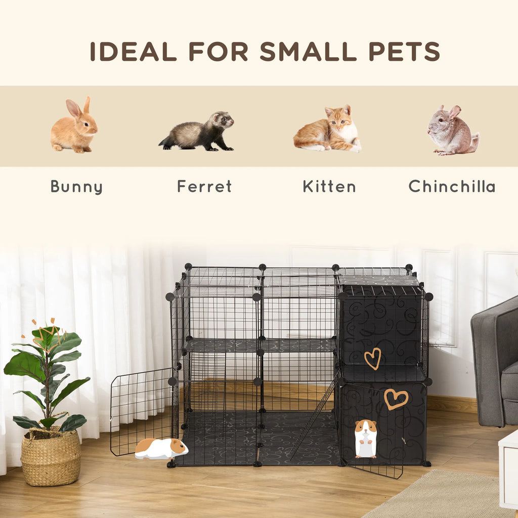 56 Panels Pet Playpen Small Animal Cage for Rabbit - Image 2