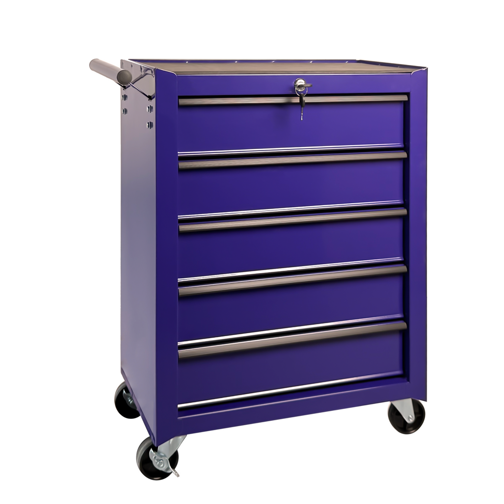 Rolling Metal Tool Chest with 5 Drawers 20" 5 Drawer Tool Chest Cabinet with - Image 5
