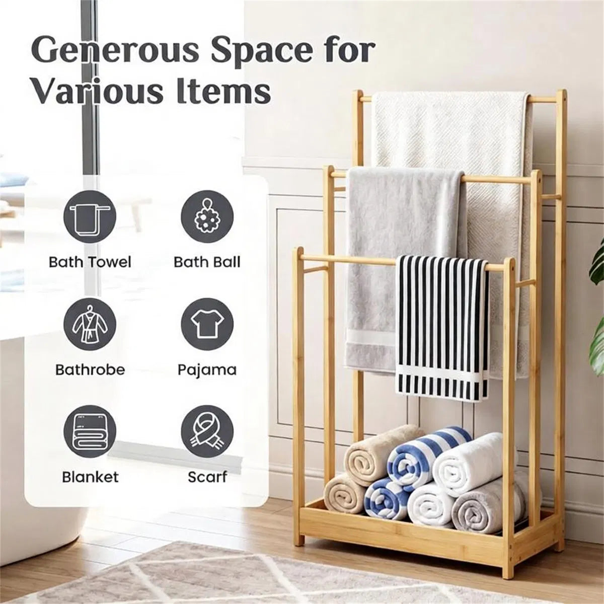 Towel Bath With Freestanding 18 Inches 34 - Image 3
