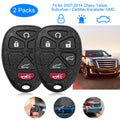 2Pcs Keyless Entry Car Key Remote Key Fob Case Button Pad Replacement for TAHOE