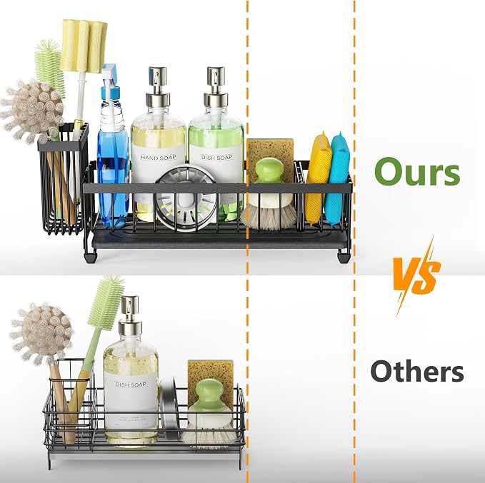 extra large kitchen sink caddy in use lifestyle