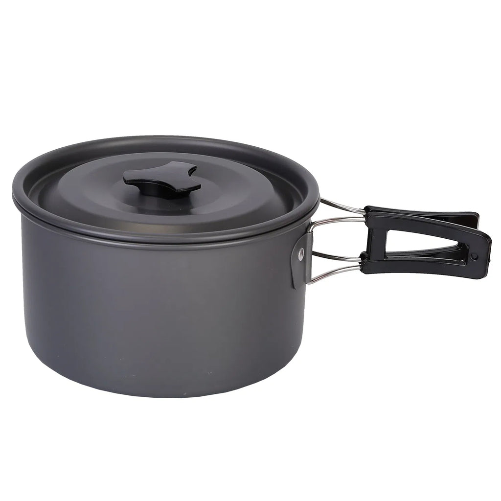 12Pcs Camping Cookware Set Camping Stove Aluminum Pot Pans Kit for Hiking - Image 4