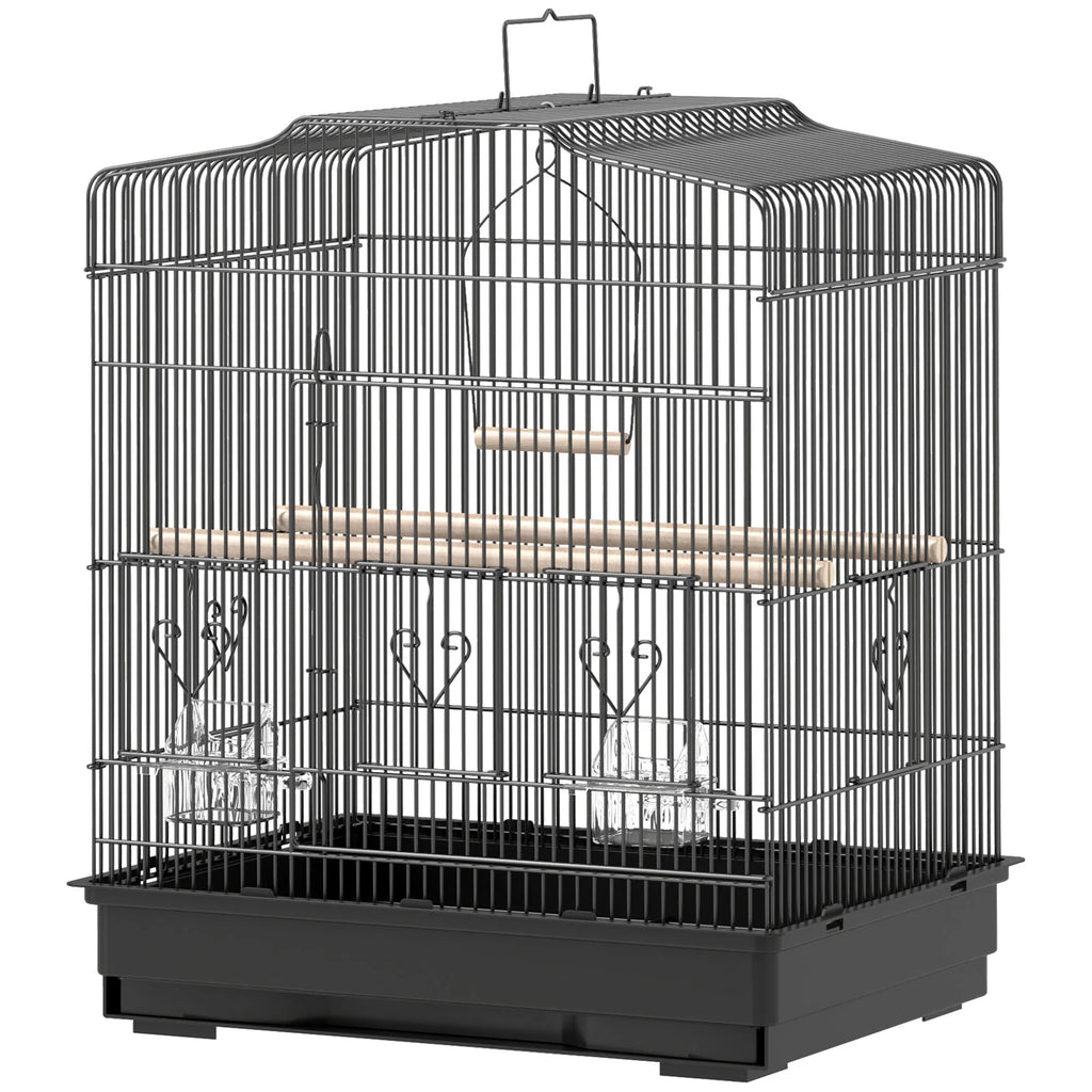 23" Bird Cage Finches Canaries Parrot Cage with Doors Perches 2 Feeder Pet