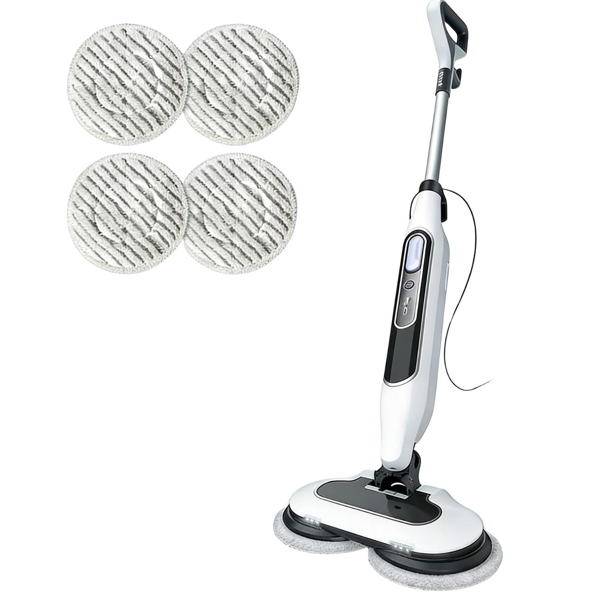 Dual Head Hard Floor Steam Mop Adjustable Modes LED Headlights Lightweight - Image 3