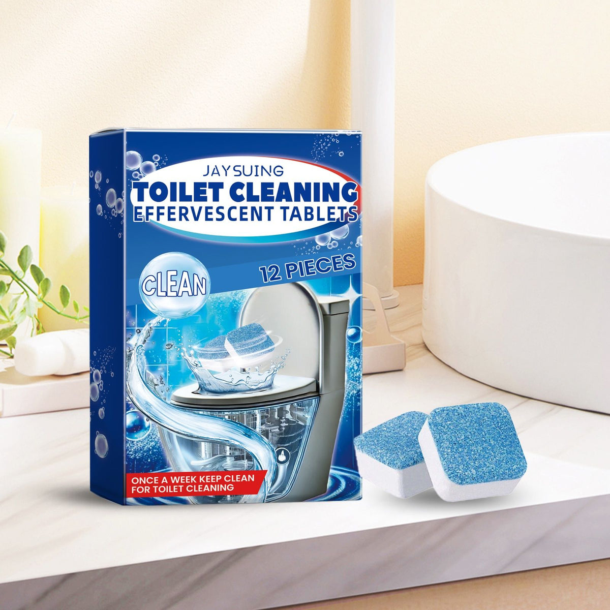 jaysuing toilet bowl cleaning tablets dimensions and features