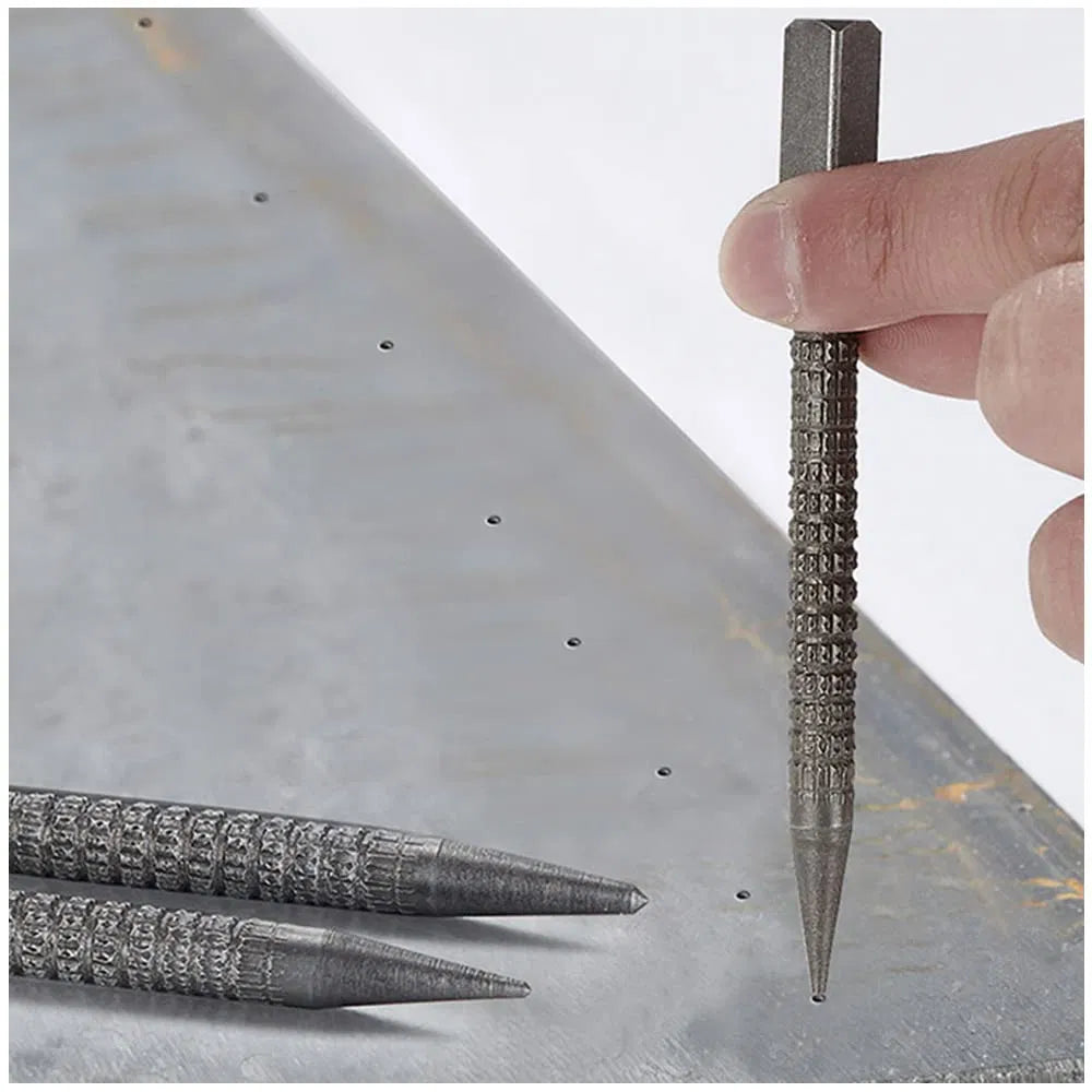 4 Piece Nail Setter & Center Punch Set 4" Wood Metal Super Impact Resistance USA - Image 3