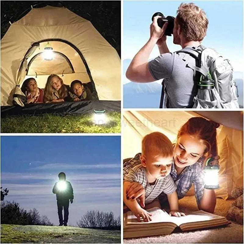 Solar Camping Lantern Rechargeable Foldable Waterproof 3 Mode LED Power Bank - Image 5