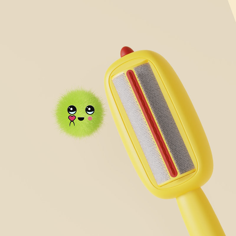 portable lint roller pet hair in use lifestyle