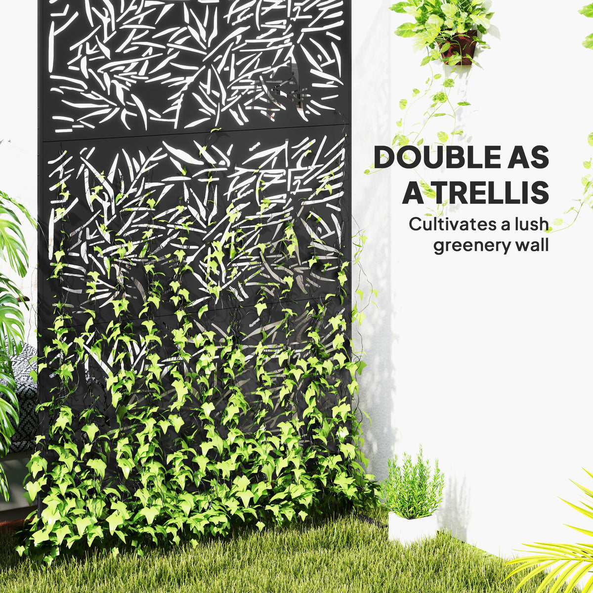 Decorative Privacy Fence Screen Metal Outdoor Climbing Plant Trellis - Additional Product View 8